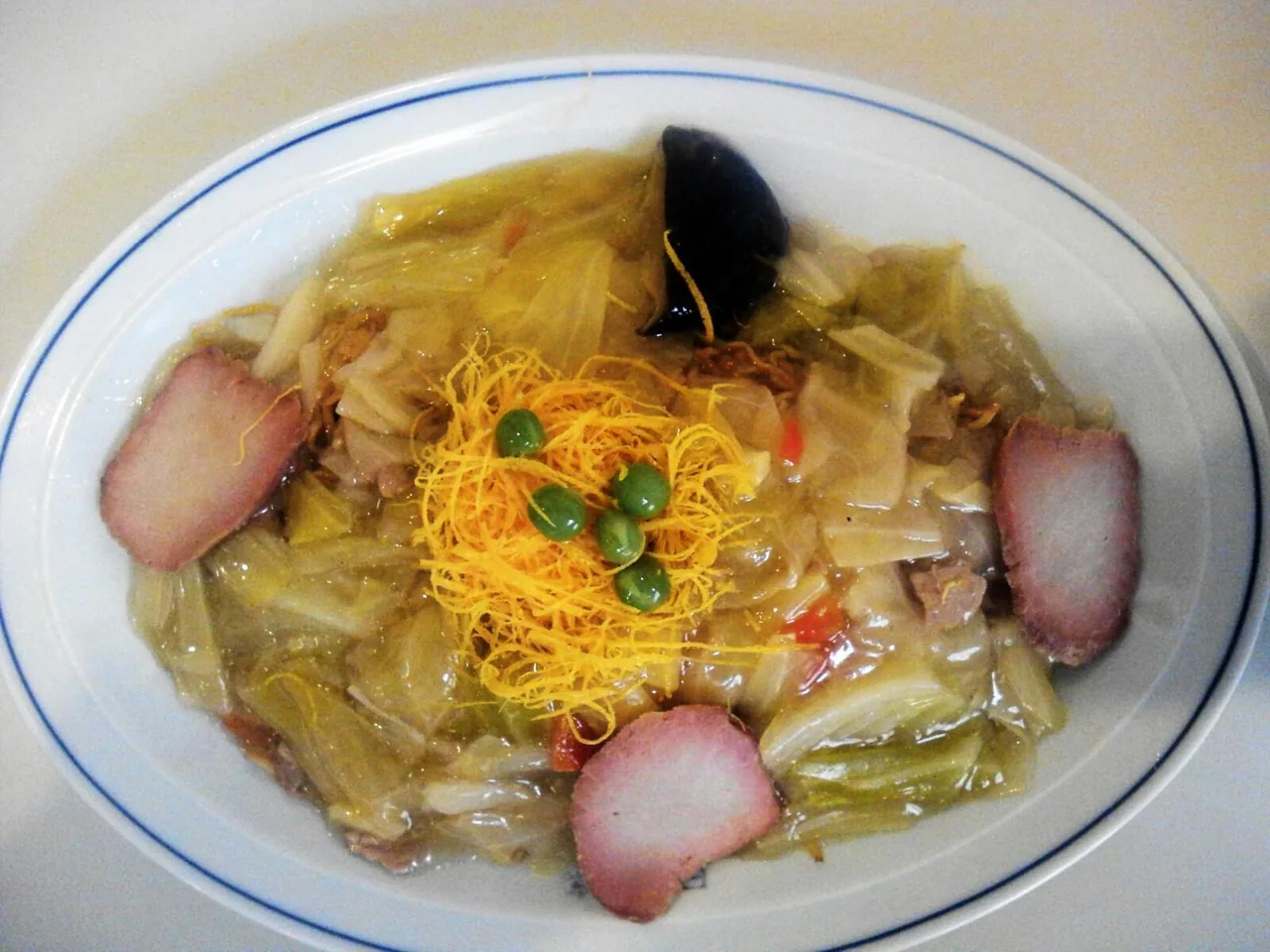 上田の日昌亭のあんかけ焼きそば