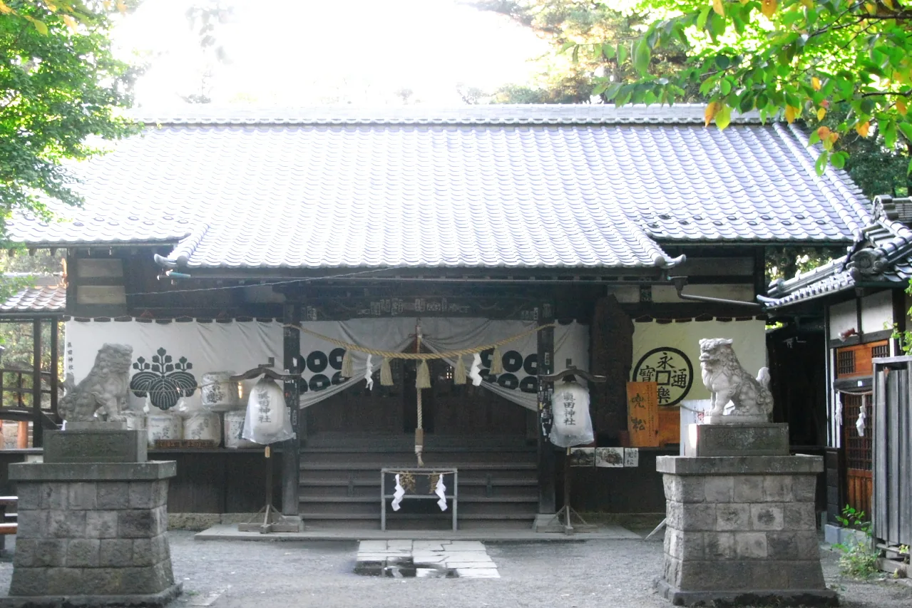上田城本丸に鎮座する眞田神社